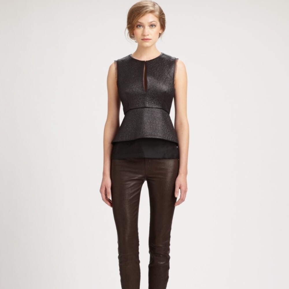 Diane Von Furstenberg Black Sleeveless Top